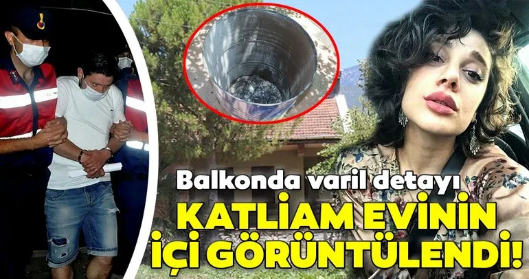 Son dakika haberi: Pınar Gültekin’in Cemal Metin Avcı tarafından katledildiği evin içi görüntülendi! Balkonda kül dolu varil...