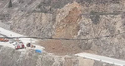 Gümüşhane–Giresun Karayolunda çifte heyelan! Yol ulaşıma kapandı #gumushane