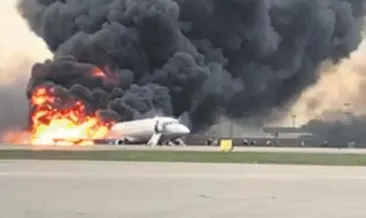 Yolcu uçağında alev kapanı