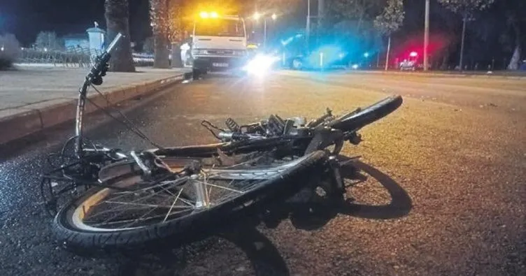 Arabanın çarptığı bisikletli öldü