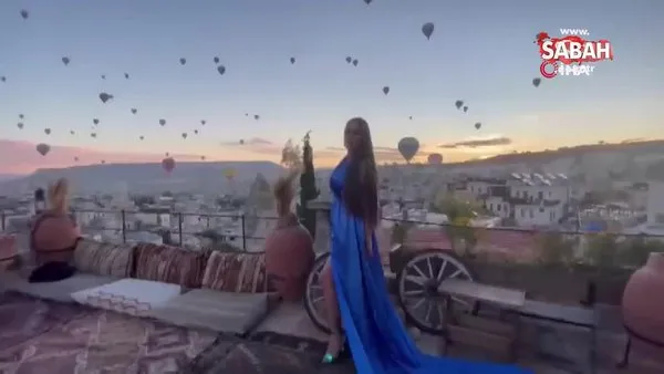 Gönüllü Turizm Elçisi Berna Ayata Kapadokya'yı Brezilya'ya tanıtmak için poz verdi | Video