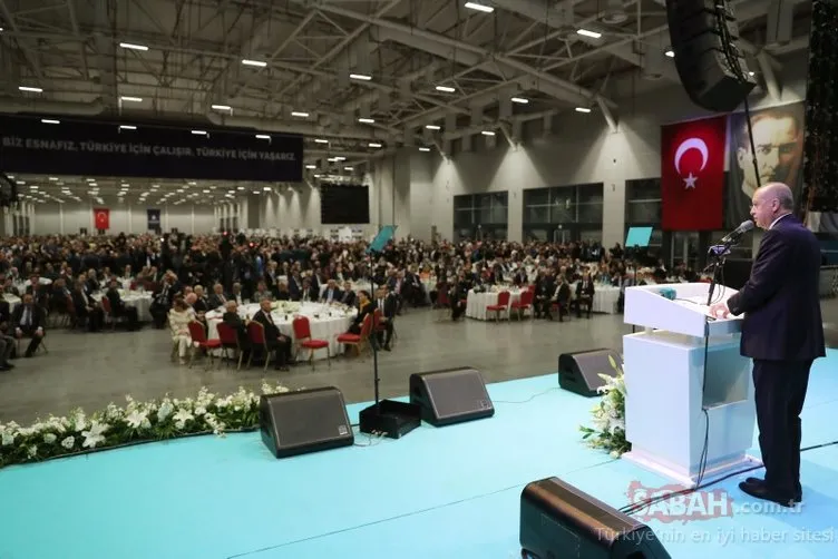 İstanbul’da esnaf ve sanatkarlarla iftar programında konuşan Başkan Erdoğan müjdeler verdi