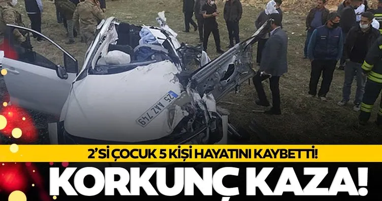 Son dakika: Diyarbakır’da korkunç kaza! 2’si çocuk 5 kişi hayatını kaybetti...