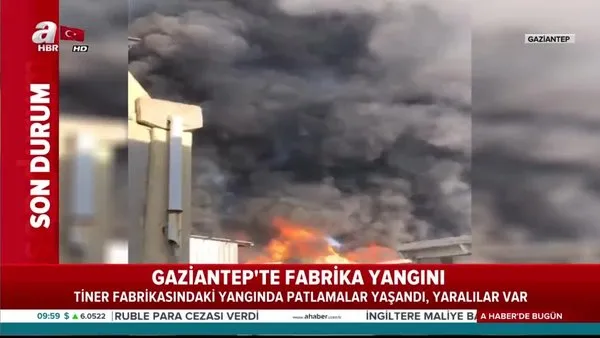 Gaziantep'de fabrika yangını! Alevler kısa sürede büyüdü