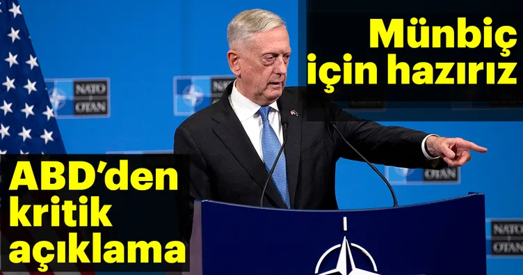 ABD’den Münbiç açıklaması