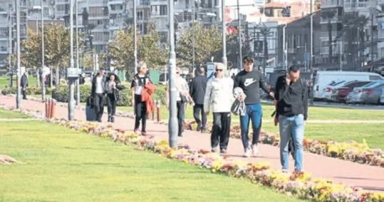 İzmirliler güzel havayı fırsat bildi