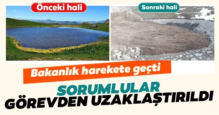 Kültür ve Turizm Bakanlığından Dipsiz Göl açıklaması: Kurumasına neden olanlar görevden uzaklaştırıldı! Alan eski haline getirilecek