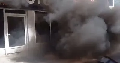 Kırıkkale’de motosiklet tamir dükkanında yangın paniği! Sprey tüpleri art arda patladı #kirikkale