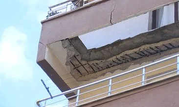SON DAKİKA... İstanbul Güngören'de panik anları: 5 katlı binanın balkonu çöktü! #istanbul