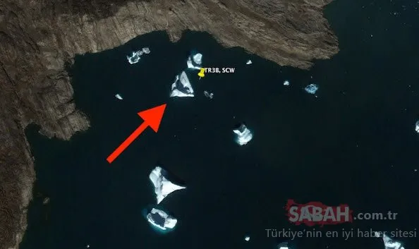 Google Haritalar’da keşfedildi! Grönland’da milyonlarca yıl önce düşmüş UFO bulundu!