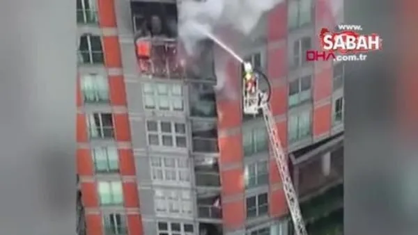 Londra'da 43 katlı apartmanda yangın | Video