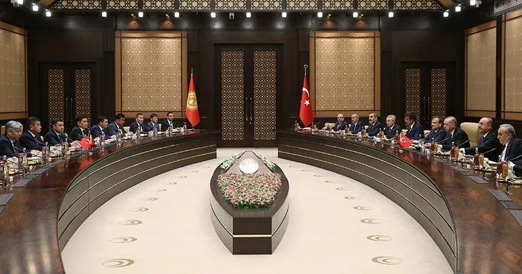 Cumhurbaşkanı Erdoğan, Ceenbekov onuruna yemek verdi