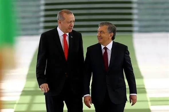 CumhurbaÅkanı ErdoÄan Ãzbekistan'da böyle karÅılandı