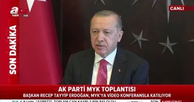 Cumhurbaşkanı Erdoğan’dan AK Parti MYK toplantısında flaş corona virüsü önlemleri açıklaması | Video