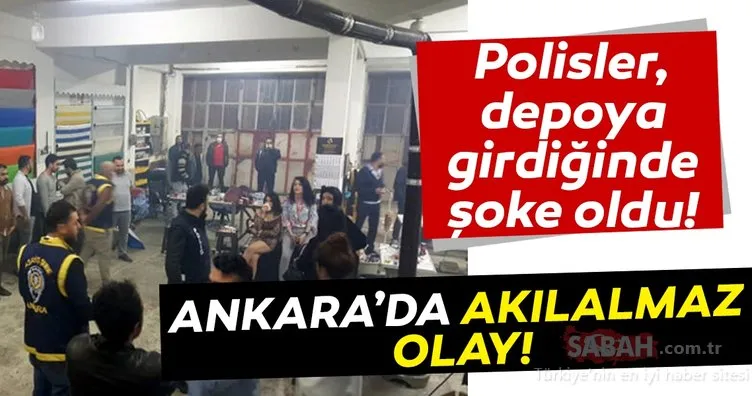 SON DAKİKA! Ankara’da akılalmaz olay! Polisler depoya girdiğinde manzara karşısında şoke oldu…