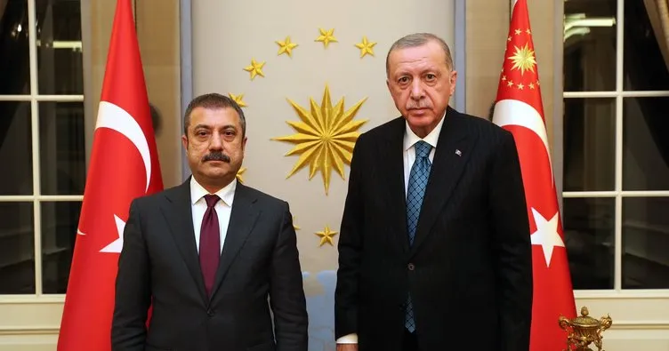 Son dakika: Başkan Erdoğan, Merkez Bankası Başkanı Şahap Kavcıoğlu’nu kabul etti
