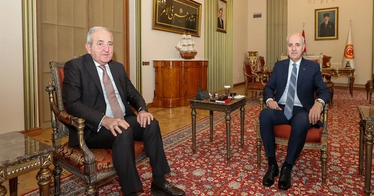 Kurtulmuş, Asaf Hajiyev’i kabul etti.