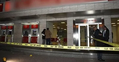 Mersin’de banka şubesine silahlı saldırı!