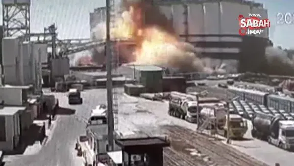 TMO silosundaki patlamanın yeni görüntüleri ortaya çıktı | Video