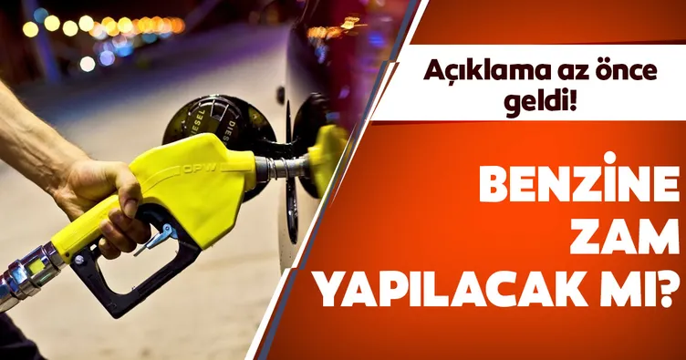Son dakika: Benzine 8 kuruşluk zam iptal edildi