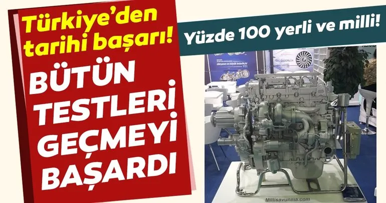 Türkiye’nin ilk milli havacılık motoru testleri geçti!