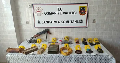 Jandarmadan silah ve patlayıcı operasyonu #osmaniye