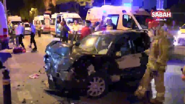 İstanbul Zeytinburnu'nda iki otomobil çarpıştı: 4 yaralı