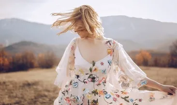 Çiçek desenli kıyafetler...