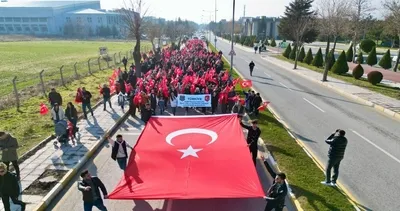 Çorum’da şehitlere saygı yürüyüşü