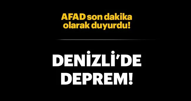 Son Dakika Denizli De Deprem Iste Kandilli Raporlarina Gore Son Depremler Son Dakika Yasam Haberleri