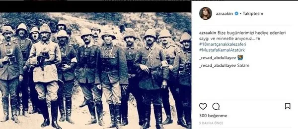 Ünlü isimlerin Instagram paylaşımları (18.03.2018)