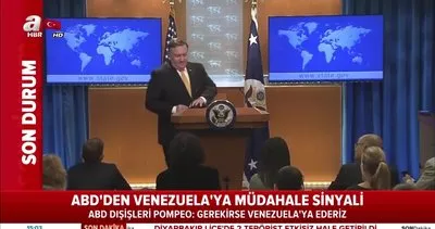 ABD’den Venezuela’ya askeri müdahale tehditi!