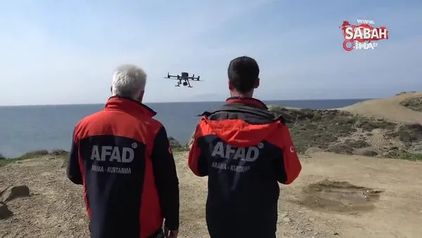 Çanakkale’de batan bottaki kayıp düzensiz göçmenler drone ile aranıyor | Video