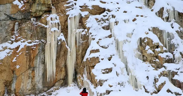 Tarihi İpek Yolu’ndaki Zigana Dağı’nda kış güzelliği