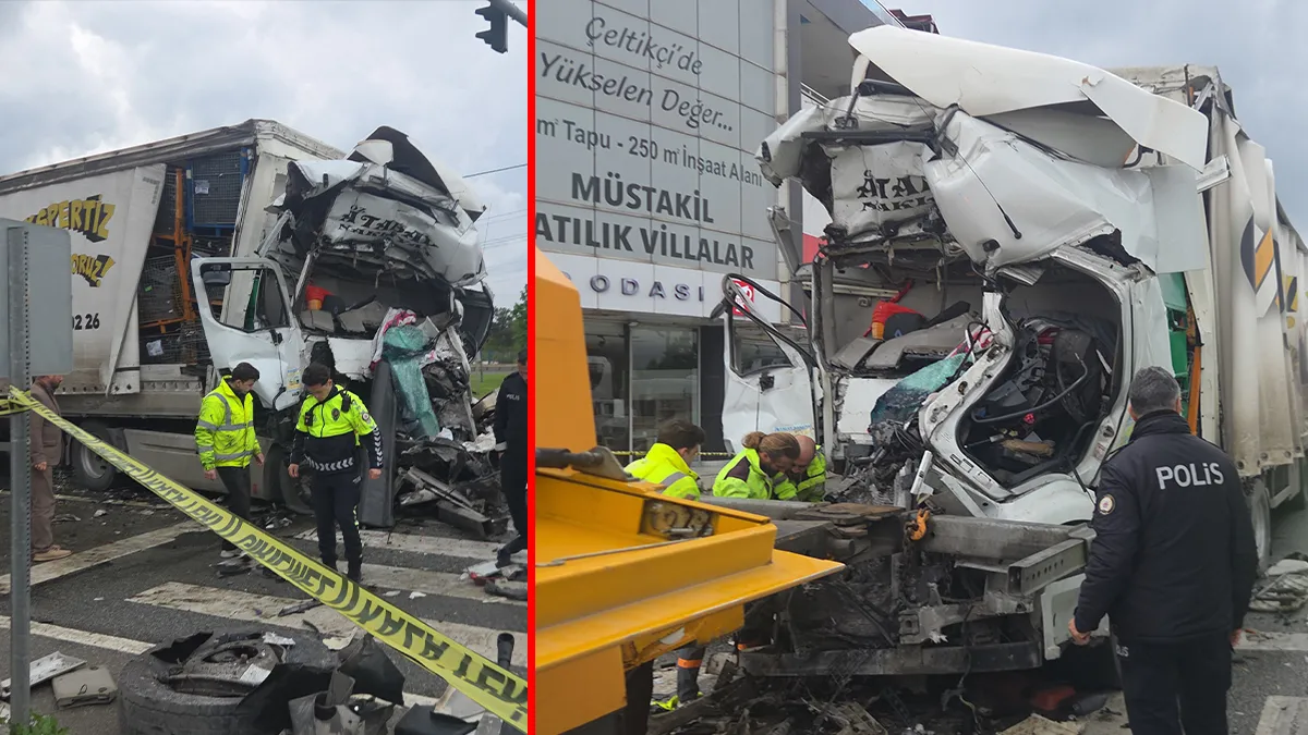 Bursa’da acı kaza! Tır trafik ışıklarında bekleyen tankere ok gibi saplandı Bursa’da acı kaza! Tır trafik ışıklarında bekleyen tankere ok gibi saplandı