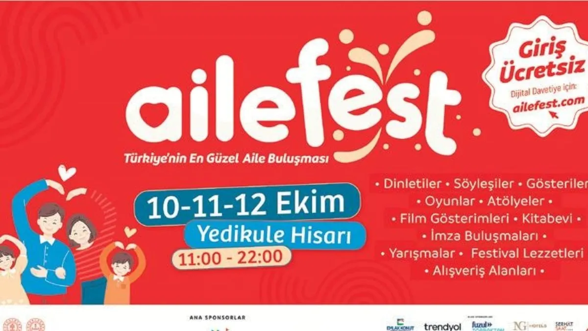Türkiye’nin en kapsamlı ‘Aile Festivali’ başlıyor