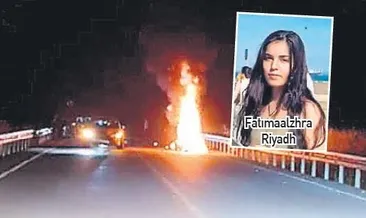 Kafa kafaya çarpıştı alev alev yandı