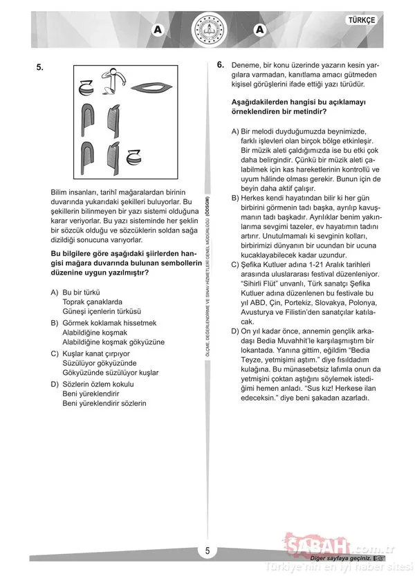 LGS sınav soruları ve cevapları 2019 yayınlandı! MEB ile Türkçe, Matematik, Fen, İngilizce LGS soruları ve cevap anahtarı