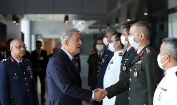 Milli Savunma Bakanı Akar NATO Karargahı’na geldi