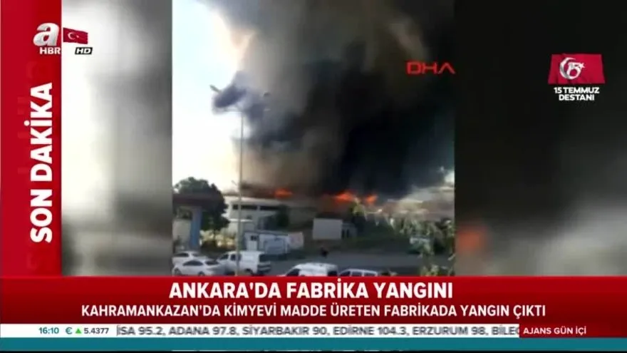 Ankara Da Fabrika Yangini Videosunu Izle Son Dakika Haberleri