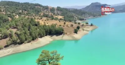 Menzelet Barajı manzarasıyla mest ediyor | Video