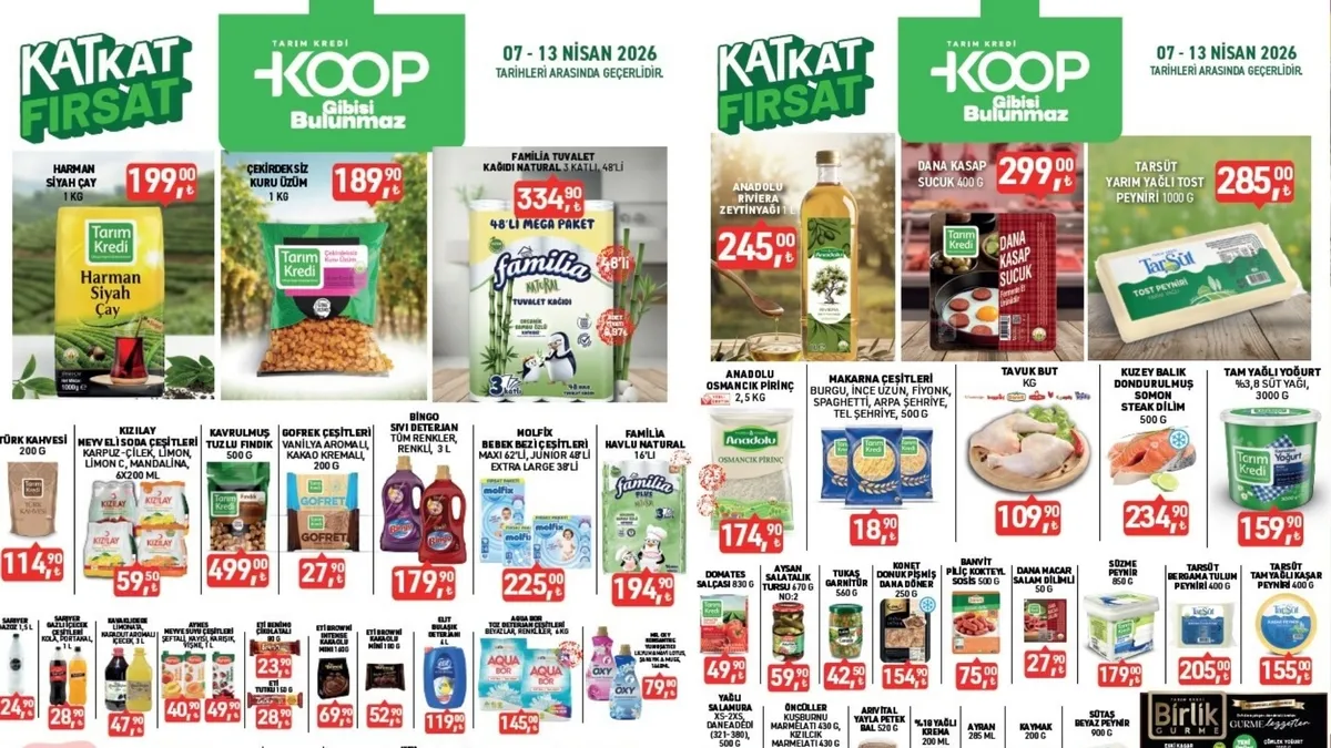 Tarım Kredi aktüel katalog 7-13 Nisan 2026: Kat kat indirimlerinde neler var?