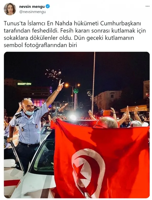 Nevşin Mengü fırsatı kaçırmadı! Tunus'taki darbeyi selamladı