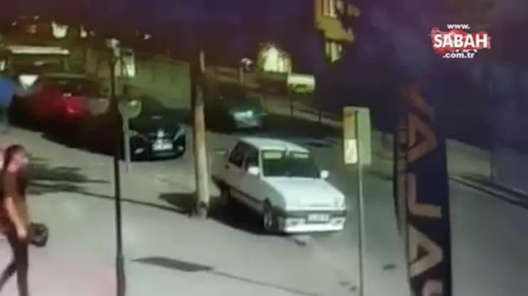 Otomobilin çarptığı yaya metrelerce havaya uçtu | Video