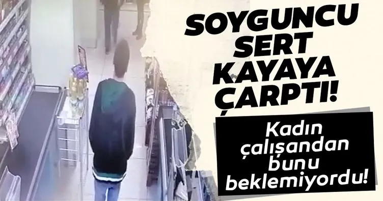 Son dakika: Bıçaklı soyguncuyu temizlik sopalarıyla böyle kovaladılar