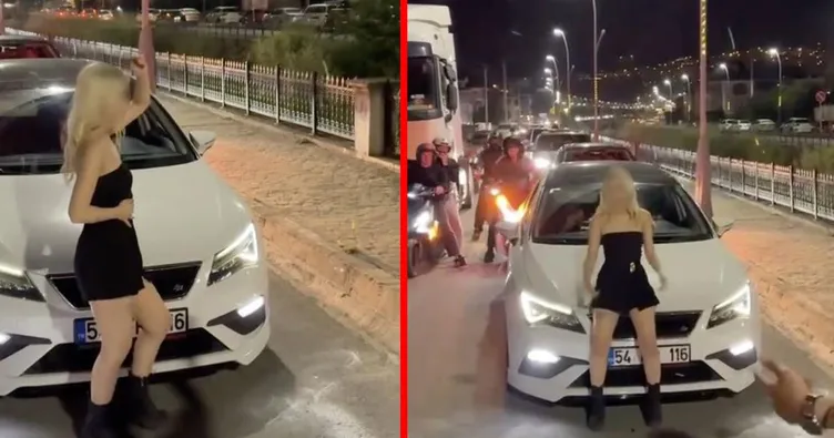 Sakarya’da sokak ortasında dans skandalı! Trafiği aksatan kadından pişkin paylaşım: Bedel ödendi