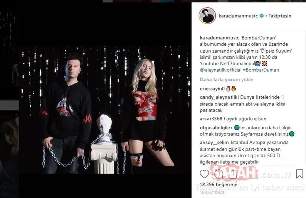 Ünlü isimlerin Instagram paylaşımları (03.09.2018)