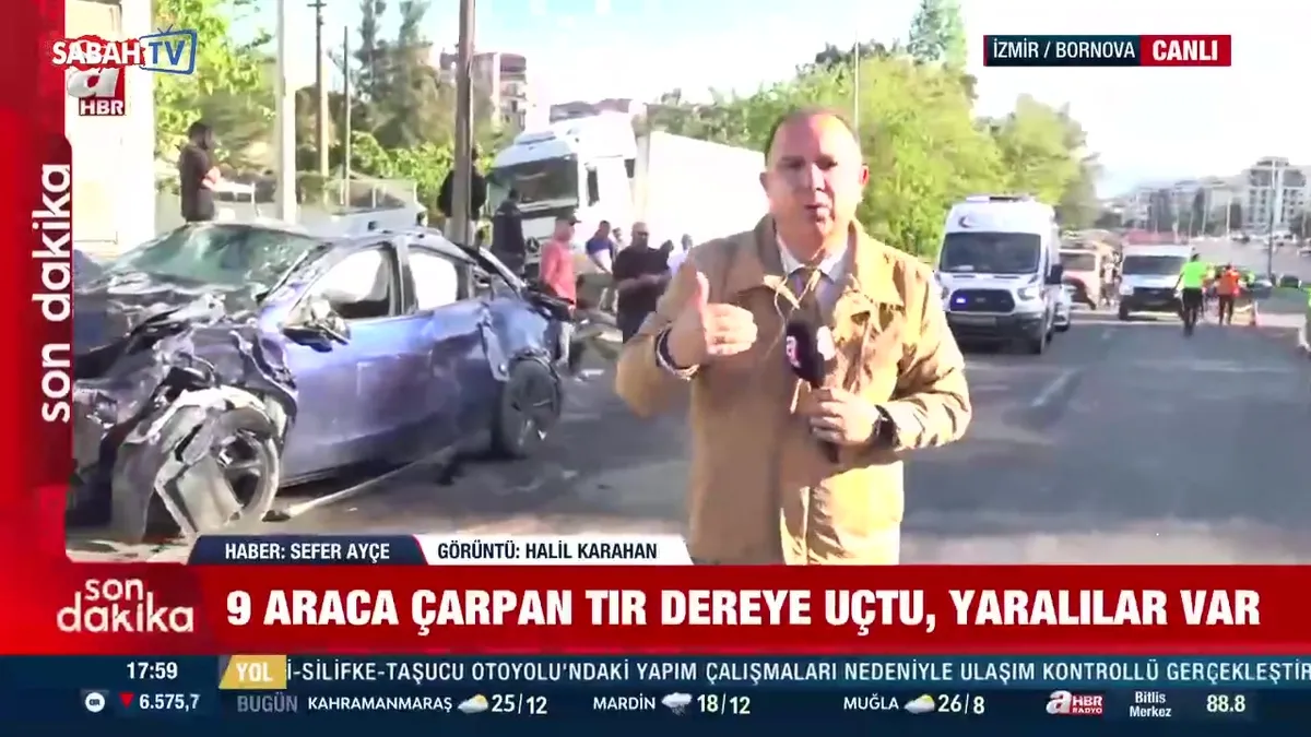 İzmir’de feci kaza! Freni patlayan tır 9 araca çarptı: Ölü ve yaralılar var videosunu izle İzmir’de feci kaza! Freni patlayan tır 9 araca çarptı: Ölü ve yaralılar var videosunu izle