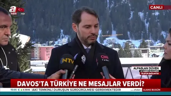 Bakan Albayrak'tan Davos Zirvesi'nde önemli açıklamalar