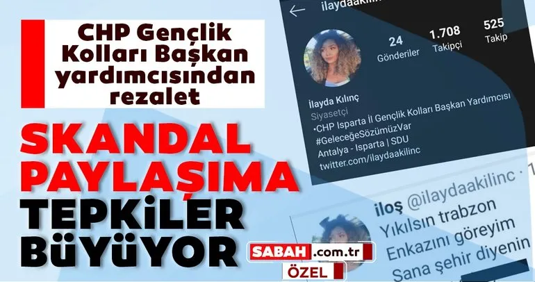 Son dakika: CHP Isparta İl Gençlik Kolları Başkan Yardımcısı İlayda Kılınç’ın skandal paylaşımına tepkiler büyüyor…